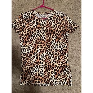 PINK Cheetah Print Shirt